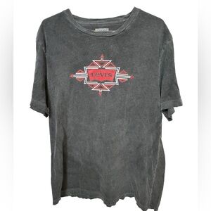 Retro Acid Wash Gray Distressed Levi’s Levi Strauss High End Men’s XL T-Shirt